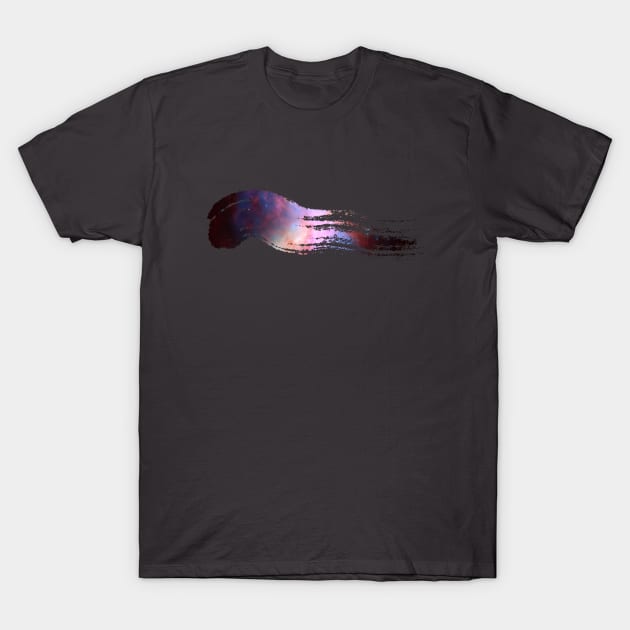 Paint brush stroke galaxy whoosh T-Shirt by Blacklinesw9